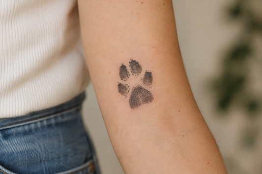 Cómo tomar la huella de tu perro para hacerte un tatuaje